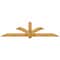 Ekena Millwork Redmond Rough Sawn Timber Gable Bracket, Western Red Cedar, 108"W x 27"H x 2"D x 6"F, 6/12 Pitch GBW108X27X0206RED00RWR - alternate 1